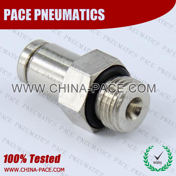 Dual Seal Brass Push In Air fittings, Lubrication Systems Fittings